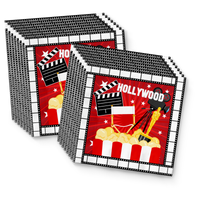 Hollywood Birthday Party Tableware Kit For 16 Guests - BirthdayGalore.com