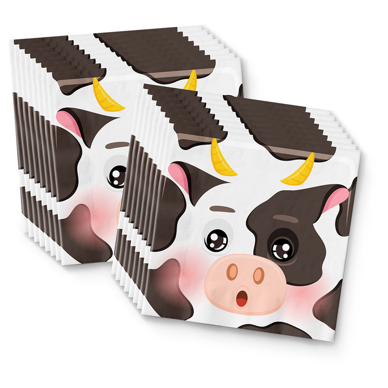 Cow Birthday Party Tableware Kit For 16 Guests - BirthdayGalore.com