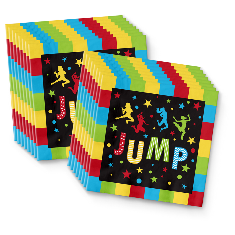 Jump! Birthday Party Tableware Kit For 16 Guests - BirthdayGalore.com