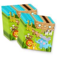 Noahs Ark Birthday Party Tableware Kit For 16 Guests - BirthdayGalore.com