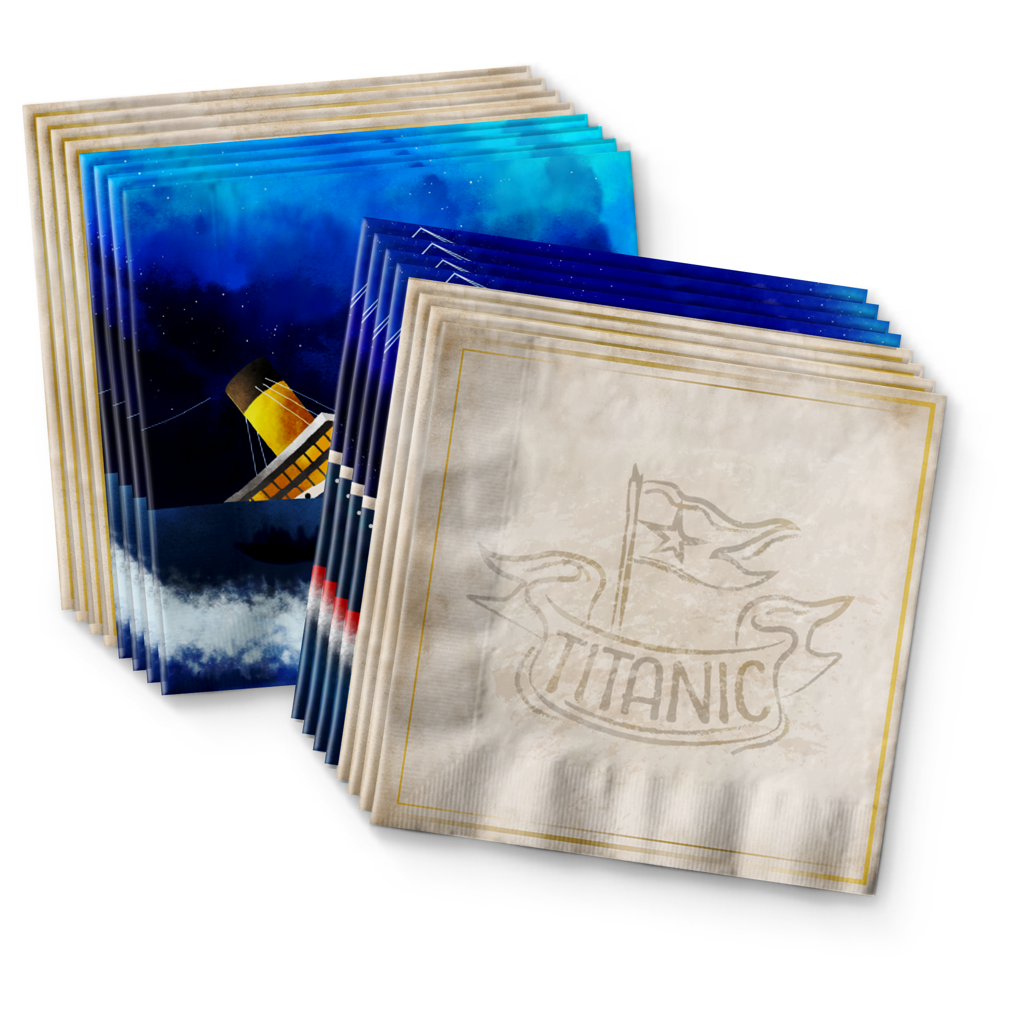 Titanic Birthday Party Tableware Kit For 16 Guests