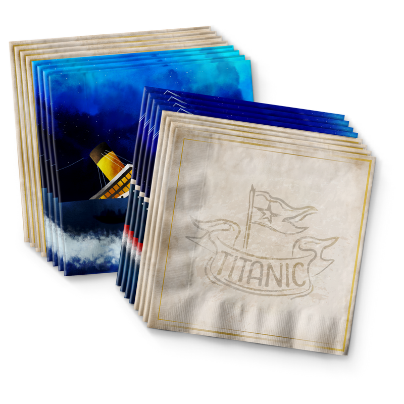 Titanic Birthday Party Tableware Kit For 16 Guests