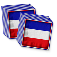 Russian Flag Birthday Party Tableware Kit For 16 Guests