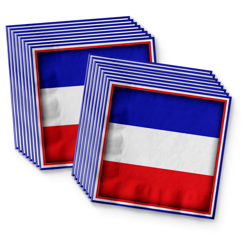 Russian Flag Birthday Party Tableware Kit For 16 Guests