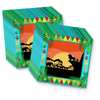 Sunset Safari Animals Birthday Party Tableware Kit For 16 Guests - BirthdayGalore.com
