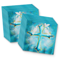 Birthday Galore Baptism Boy Party Tableware Kit For 16 Guests