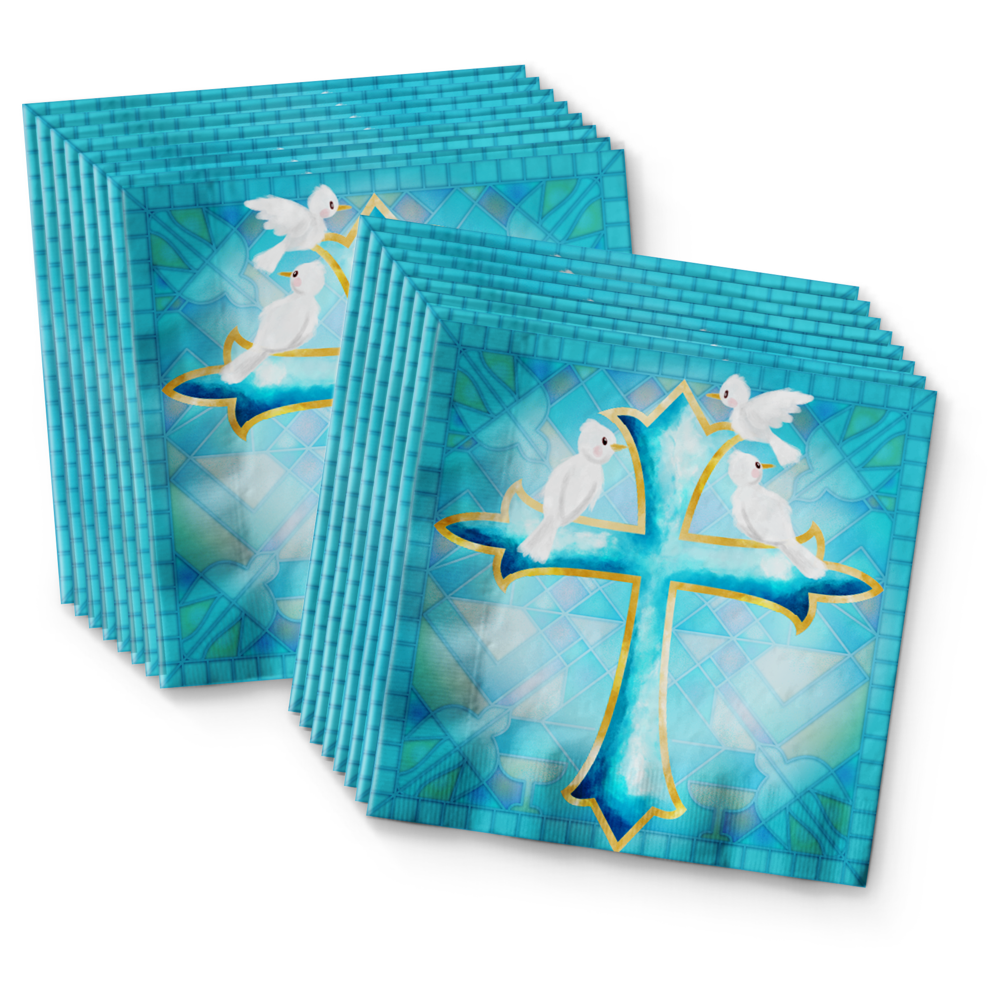 Birthday Galore Baptism Boy Party Tableware Kit For 16 Guests