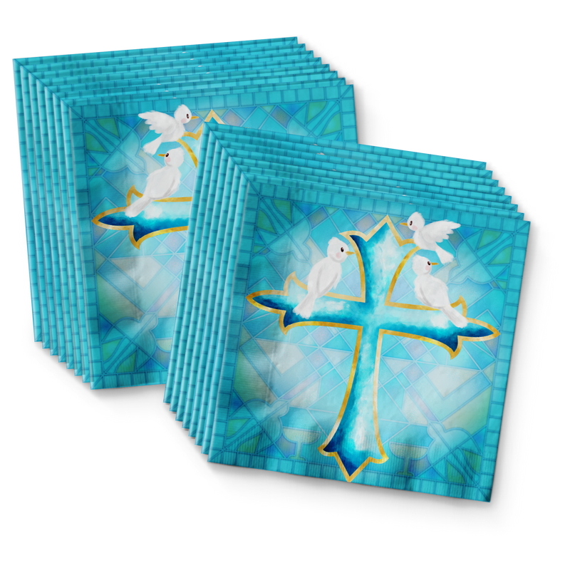 Birthday Galore Baptism Boy Party Tableware Kit For 16 Guests