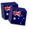 Australian Flag Birthday Party Tableware Kit For 16 Guests