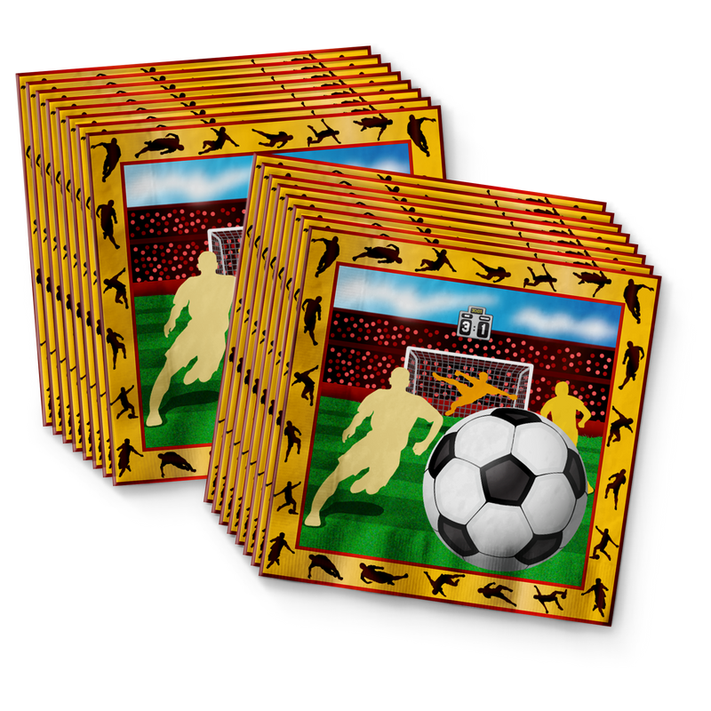 Soccer Birthday Party Tableware Kit For 16 Guests