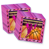 Pink Girl Basketball Birthday Party Tableware Kit For 16 Guests - BirthdayGalore.com