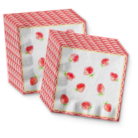 Strawberry Birthday Party Tableware Kit For 16 Guests