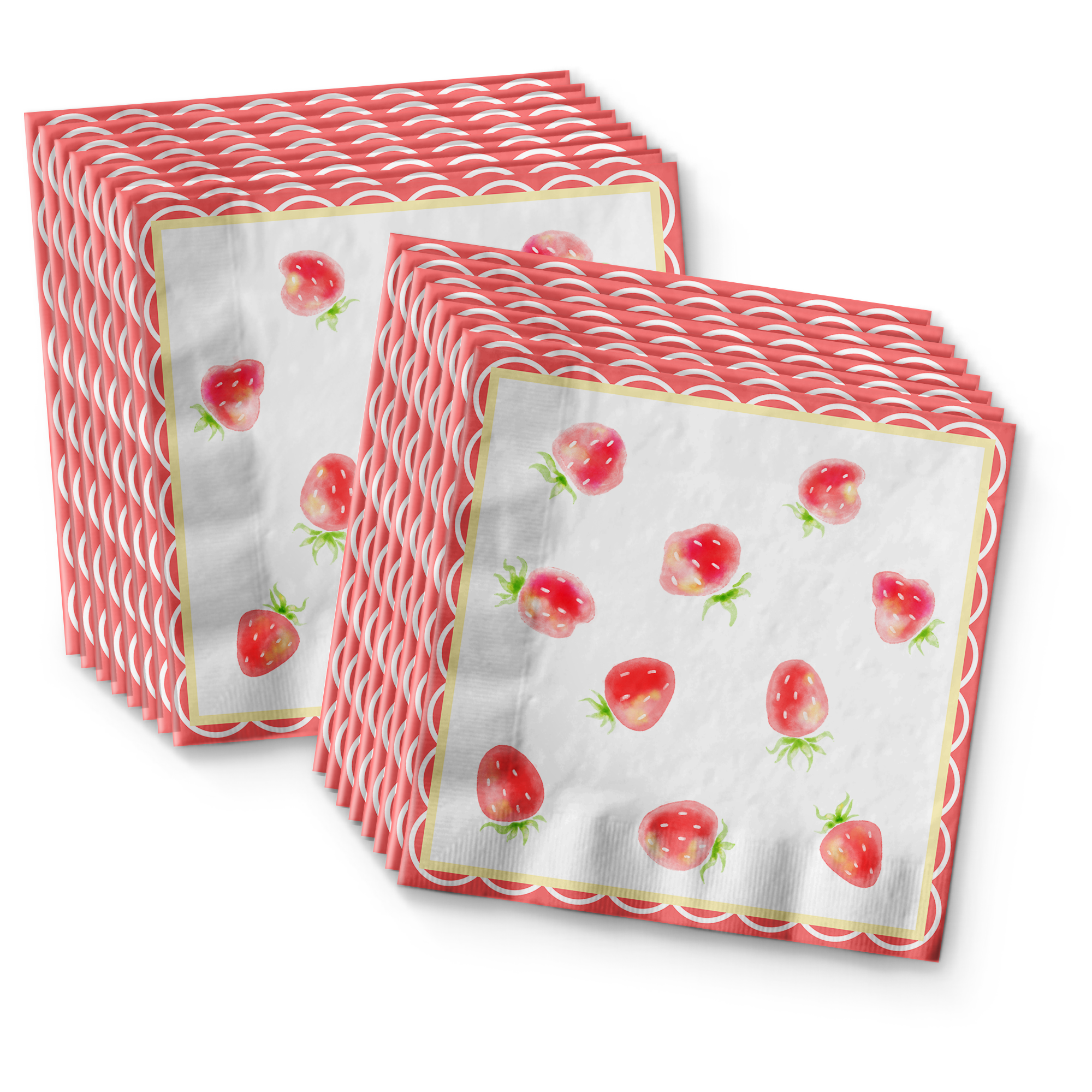 Strawberry Birthday Party Tableware Kit For 16 Guests