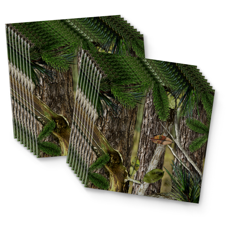 Hunter Camo Birthday Party Tableware Kit For 16 Guests - BirthdayGalore.com