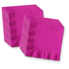 Solid Pink Birthday Party Tableware Kit For 16 Guests