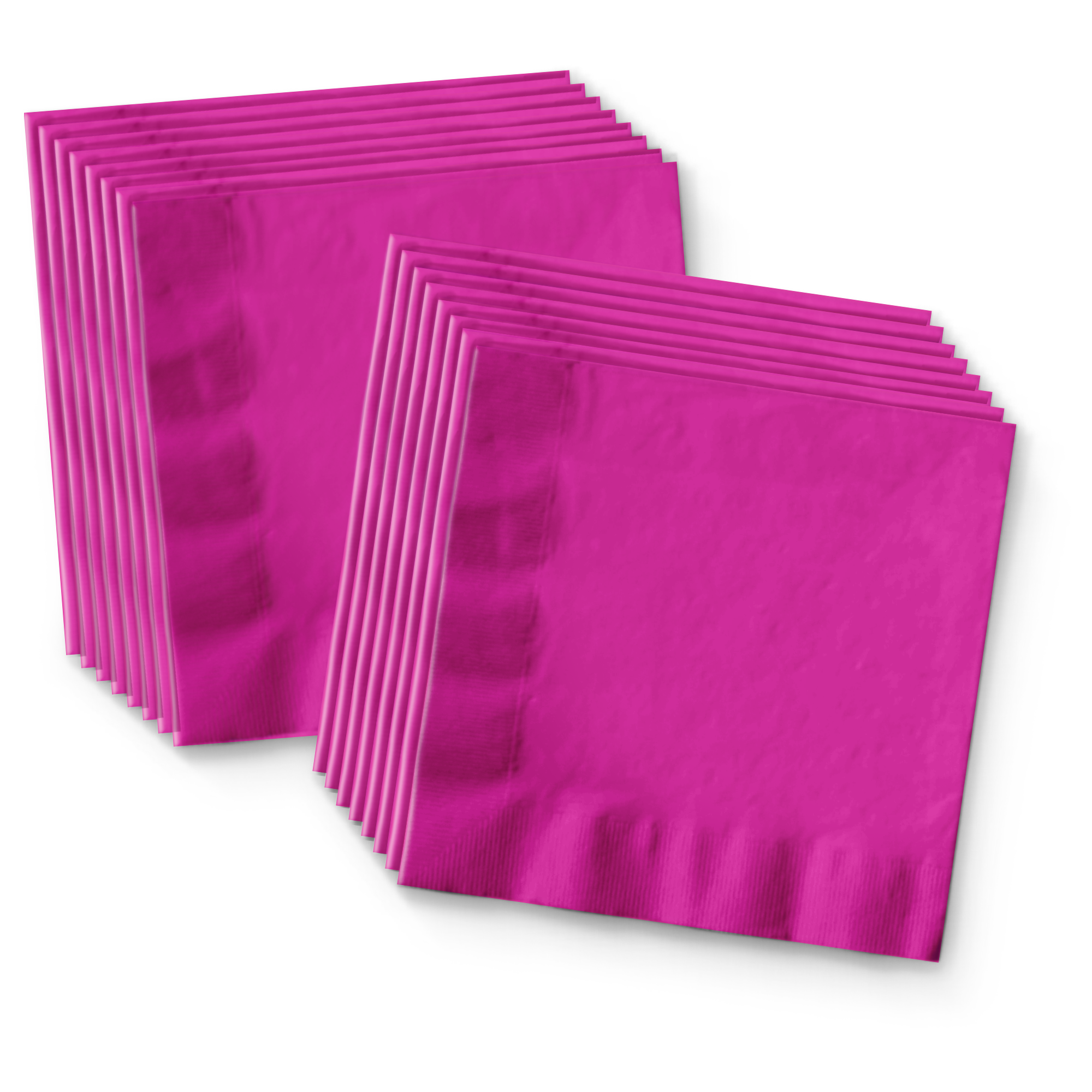Solid Pink Birthday Party Tableware Kit For 16 Guests