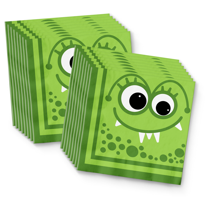 Mighty Monster Birthday Party Tableware Kit For 16 Guests - BirthdayGalore.com