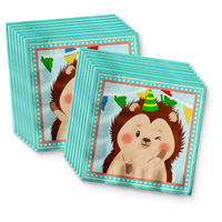 Hedgehog Birthday Party Tableware Kit For 16 Guests