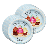 Cupcake Party Birthday Party Tableware Kit For 16 Guests