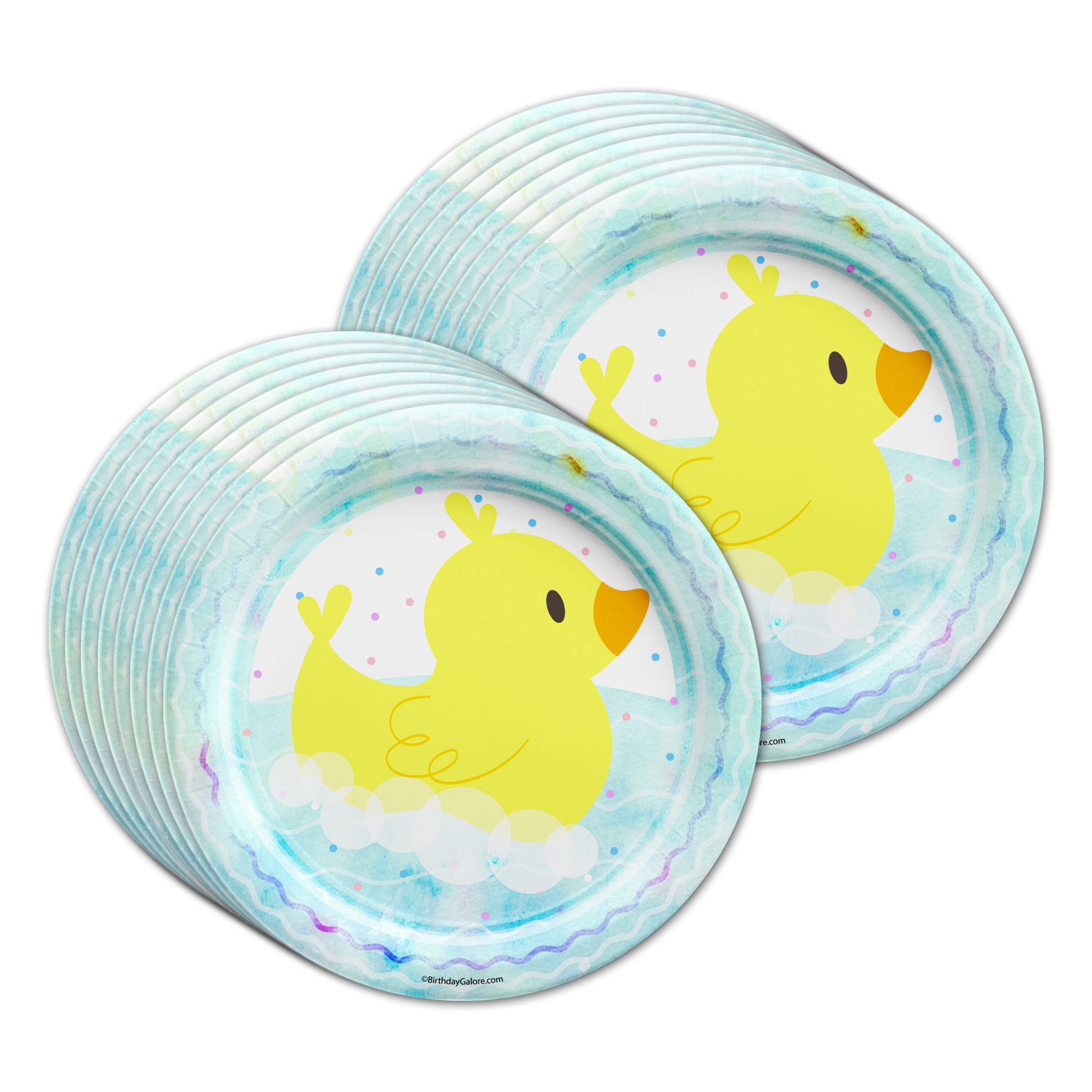 Rubber Ducky Birthday Party Tableware Kit For 16 Guests