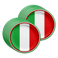 Italian Flag Birthday Party Tableware Kit For 16 Guests - BirthdayGalore.com