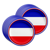 Russian Flag Birthday Party Tableware Kit For 16 Guests