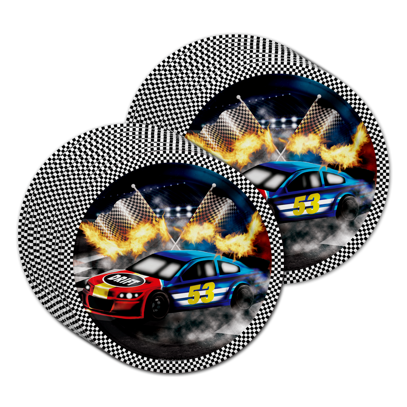 Race Day Birthday Party Tableware Kit For 16 Guests