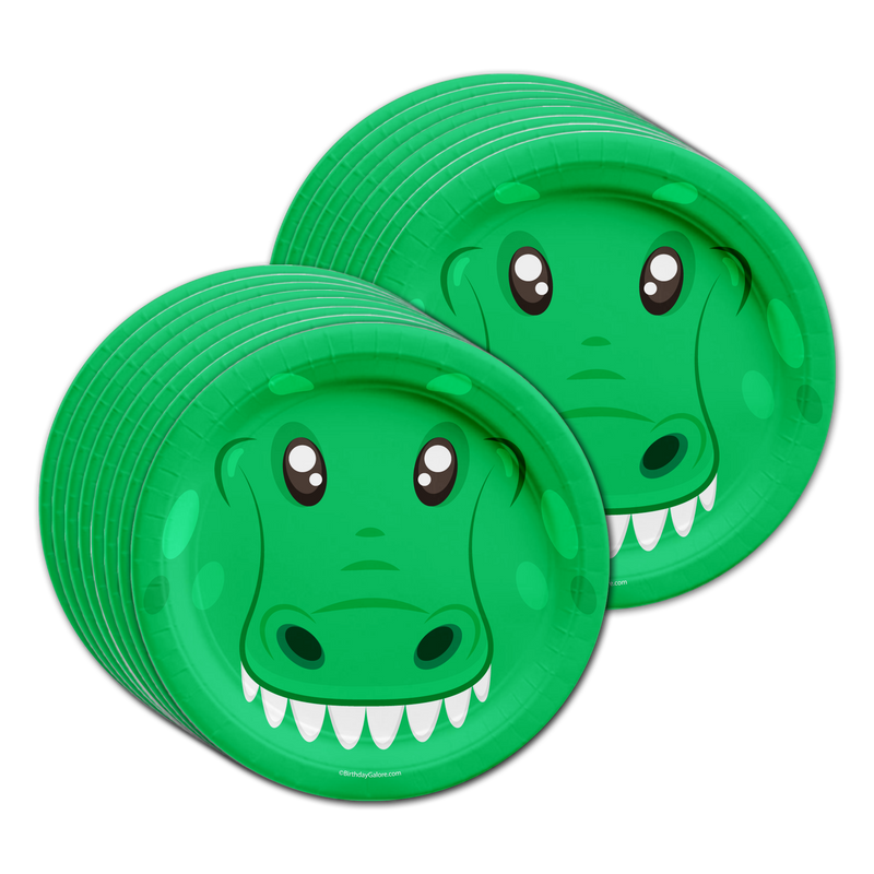 Alligator Birthday Party Tableware Kit For 16 Guests