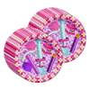Girl Mining Pixel Birthday Party Tableware Kit For 16 Guests - BirthdayGalore.com