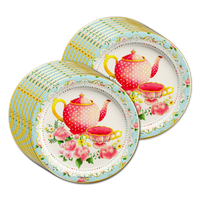 Par-Tea (Tea Party) Birthday Party Tableware Kit For 16 Guests