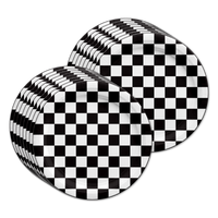 Checkered Flag Birthday Party Tableware Kit For 16 Guests - BirthdayGalore.com