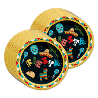 Mexican Fiesta Birthday Party Tableware Kit For 16 Guests - BirthdayGalore.com