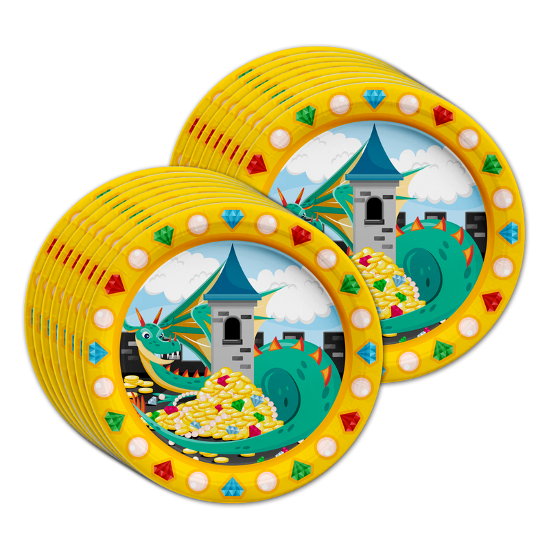 Mythical Dragon Birthday Party Tableware Kit For 16 Guests - BirthdayGalore.com