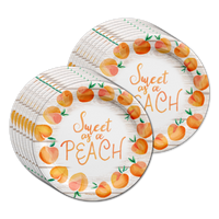 Birthday Galore Sweet as a Peach Party Tableware Kit For 16 Guests