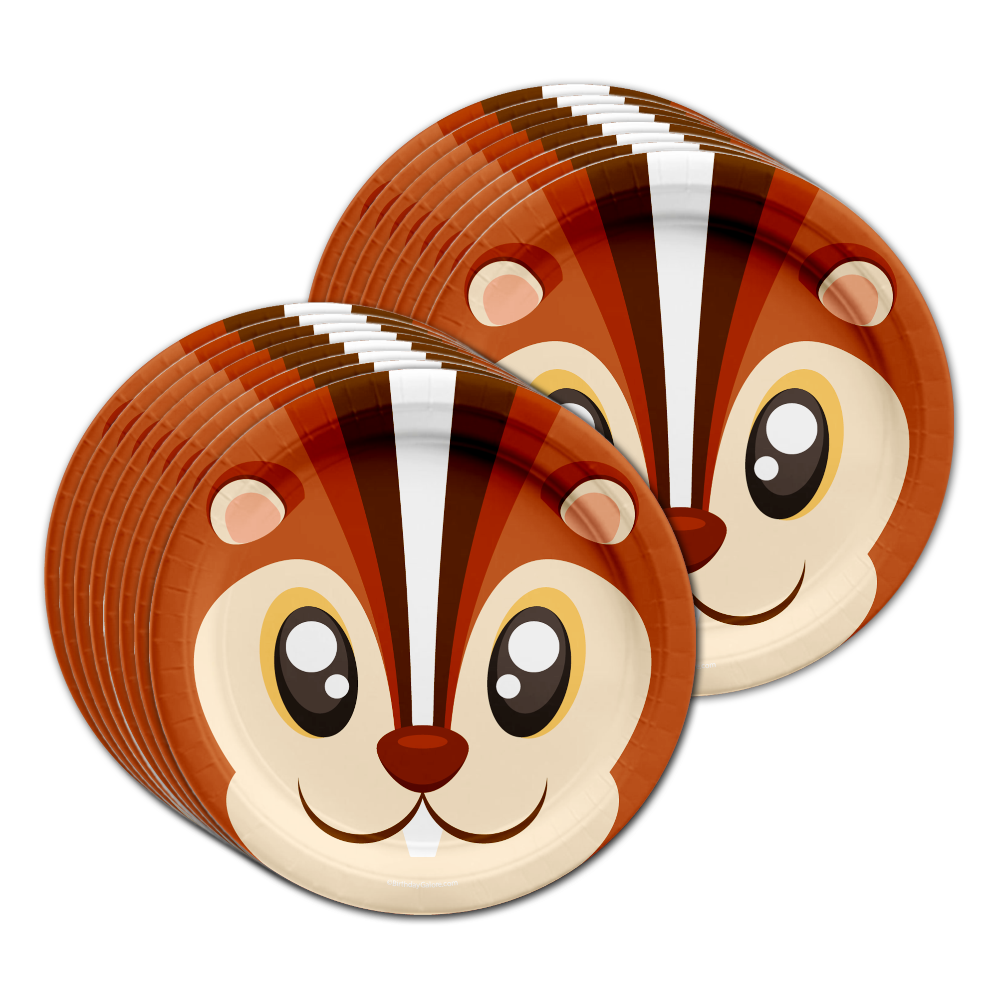 Squirrel Birthday Party Tableware Kit For 16 Guests