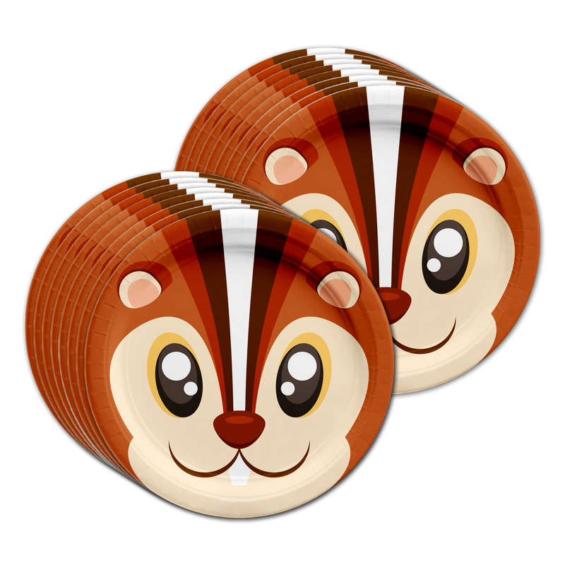 Squirrel Birthday Party Tableware Kit For 16 Guests