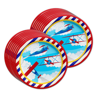 Airplane Birthday Party Tableware Kit For 16 Guests - BirthdayGalore.com