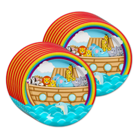Noahs Ark Birthday Party Tableware Kit For 16 Guests - BirthdayGalore.com
