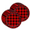 Buffalo Plaid Birthday Party Tableware Kit For 16 Guests