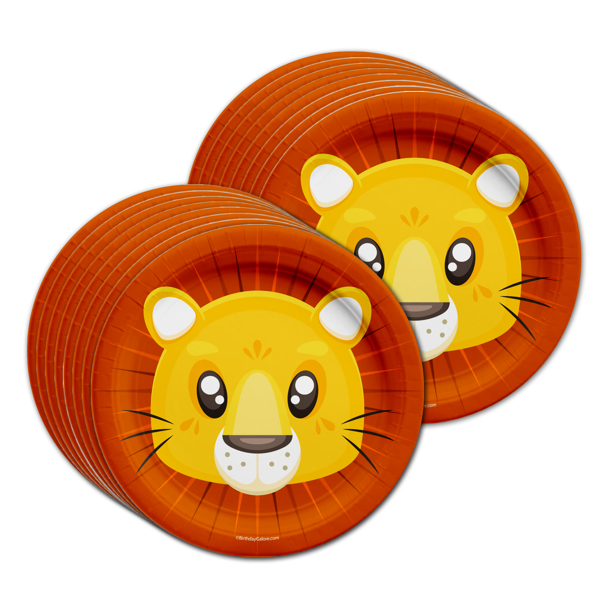 Lion Birthday Party Tableware Kit For 16 Guests