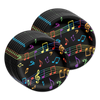 Colorful Music Notes Birthday Party Tableware Kit For 16 Guests - BirthdayGalore.com