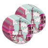 Pink Paris Birthday Party Tableware Kit For 16 Guests - BirthdayGalore.com