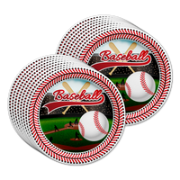 Baseball Birthday Party Tableware Kit For 16 Guests - BirthdayGalore.com