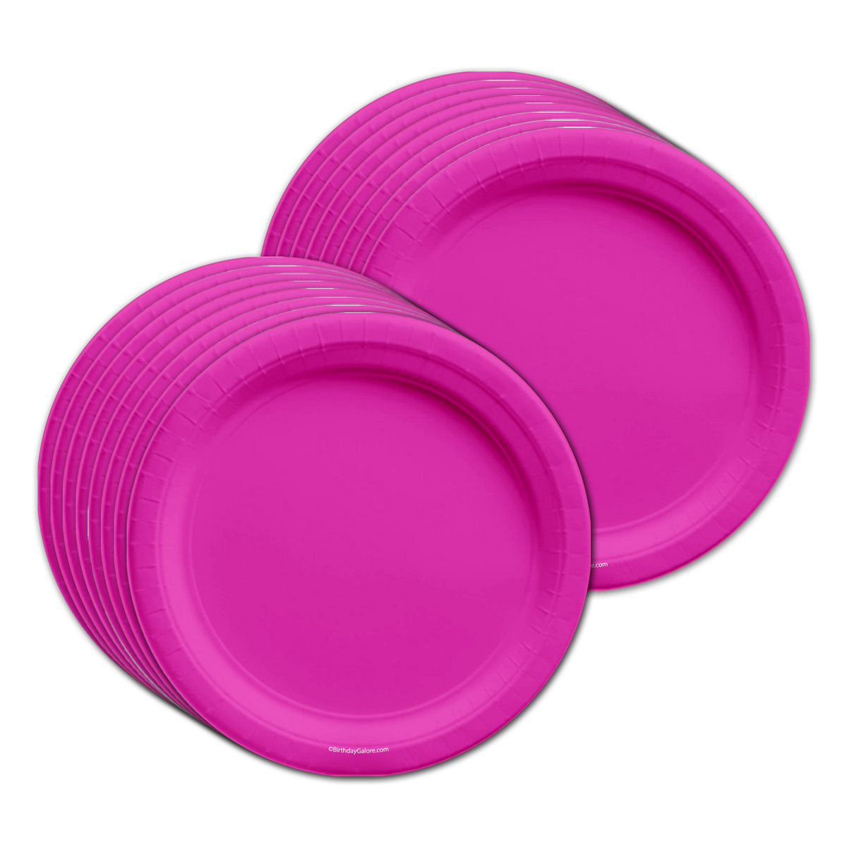 Solid Pink Birthday Party Tableware Kit For 16 Guests