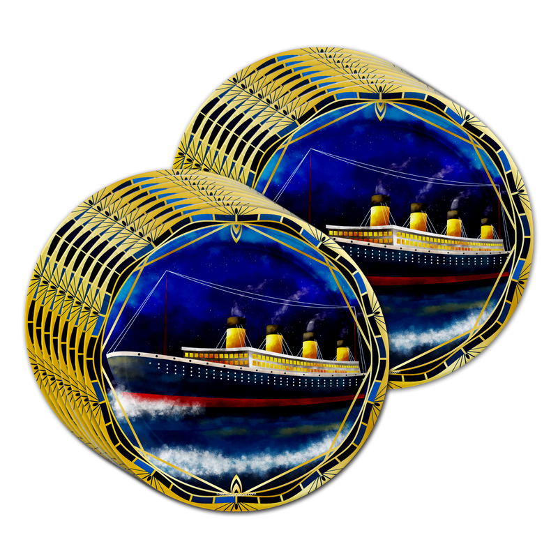 Titanic Birthday Party Tableware Kit For 16 Guests