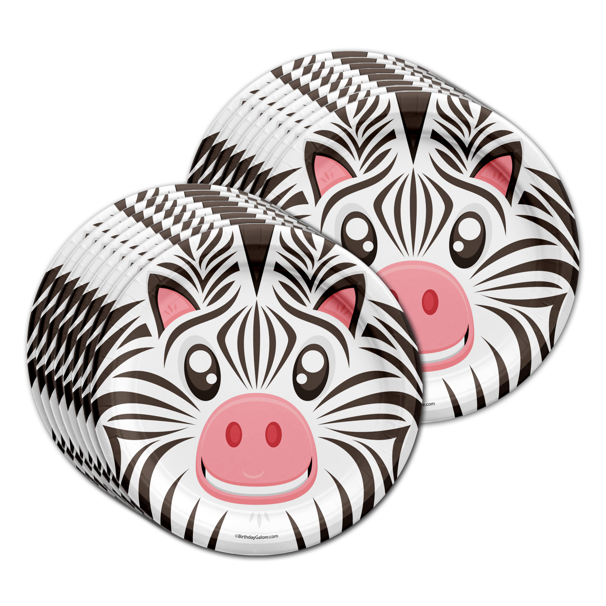 Zebra Birthday Party Tableware Kit For 16 Guests