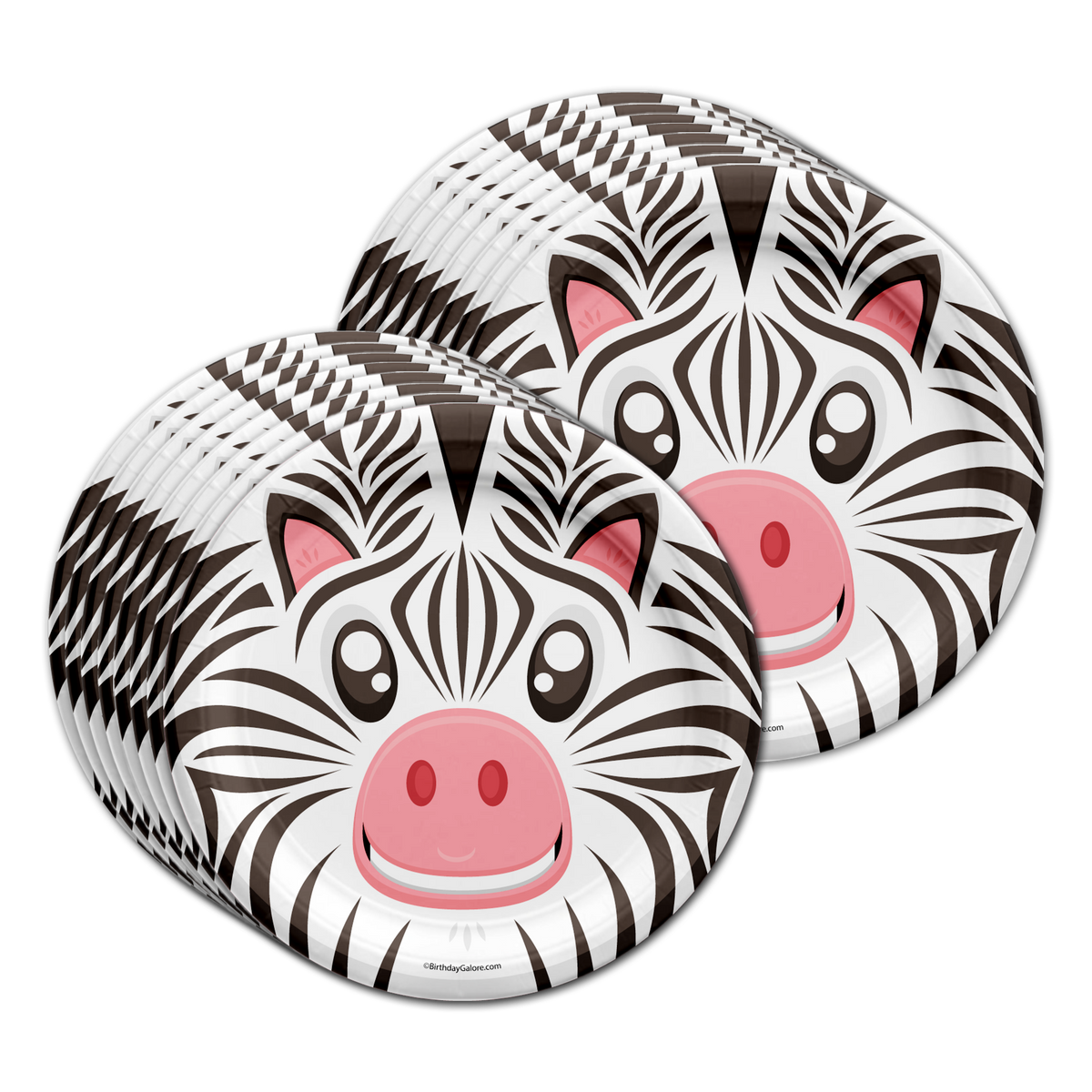 Zebra Birthday Party Tableware Kit For 16 Guests