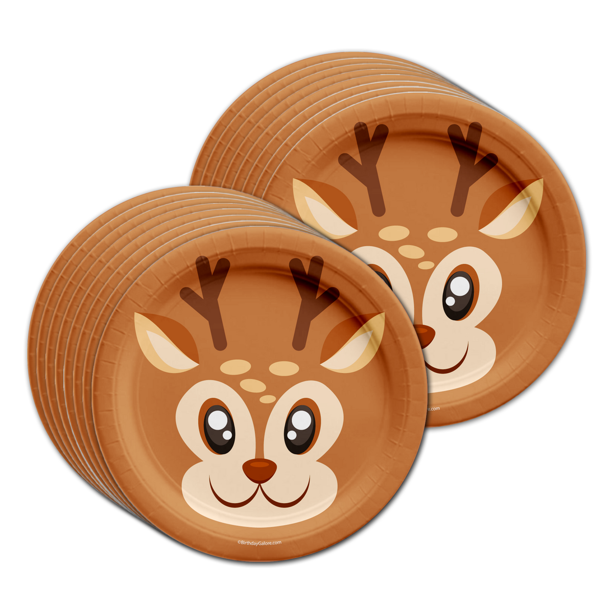 Deer Birthday Party Tableware Kit For 16 Guests