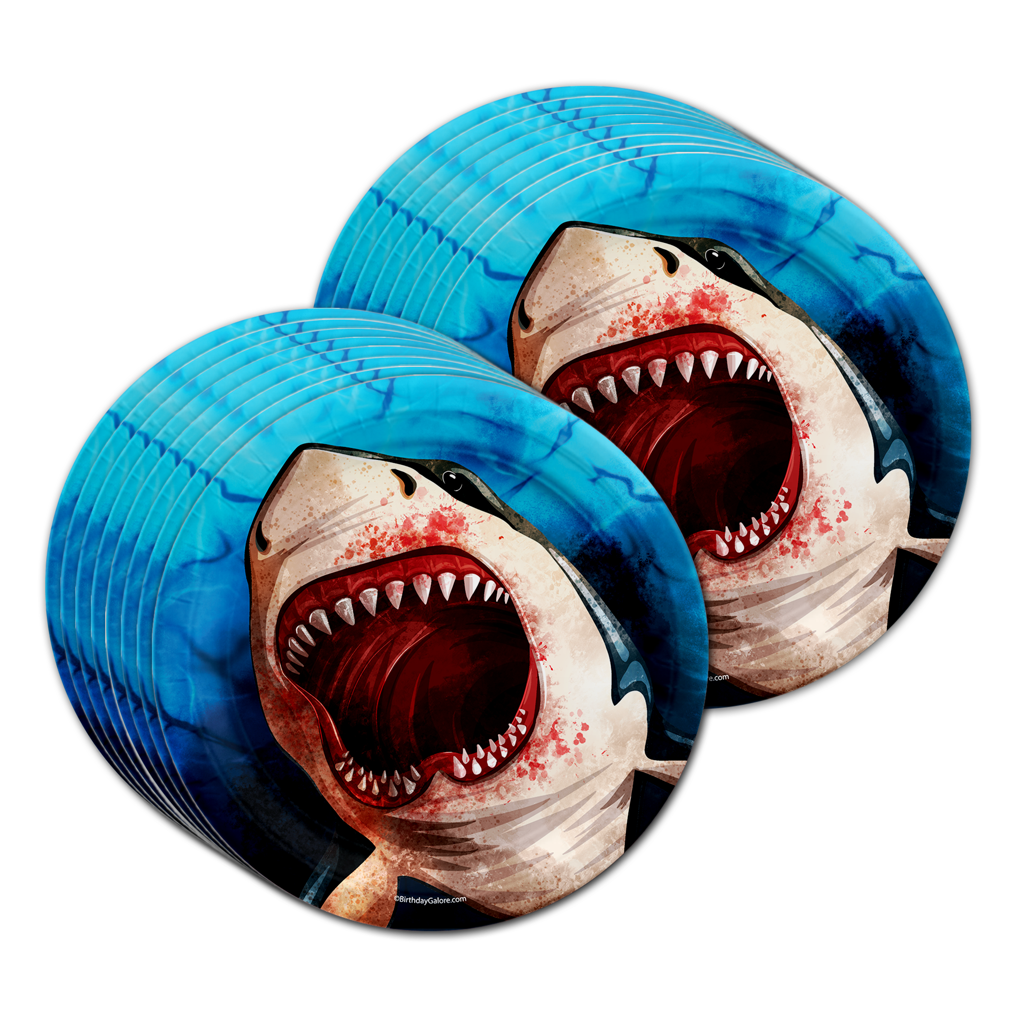 Shark Attack! Birthday Party Tableware Kit For 16 Guests