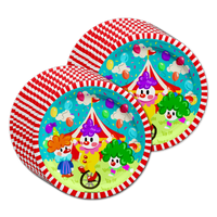Clown Birthday Party Tableware Kit For 16 Guests